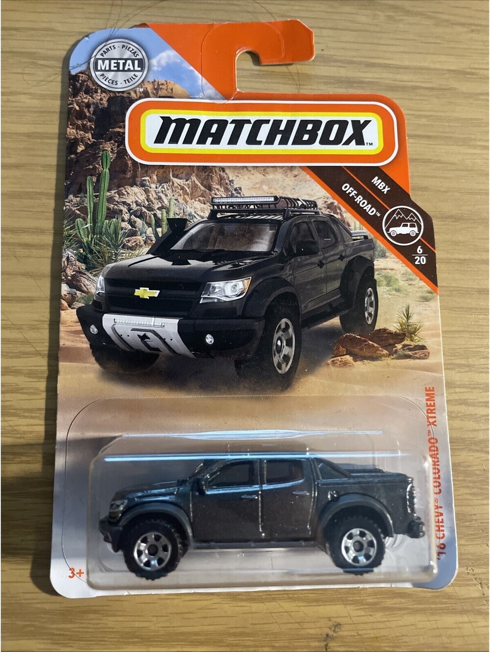 2018 Matchbox MBX Off Road '16 Chevy Colorado Xtreme 6/20 Mattel